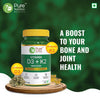 Vitamin D3 + K2 - 60 Veg Tablets Promotes bone health and boosts immunity