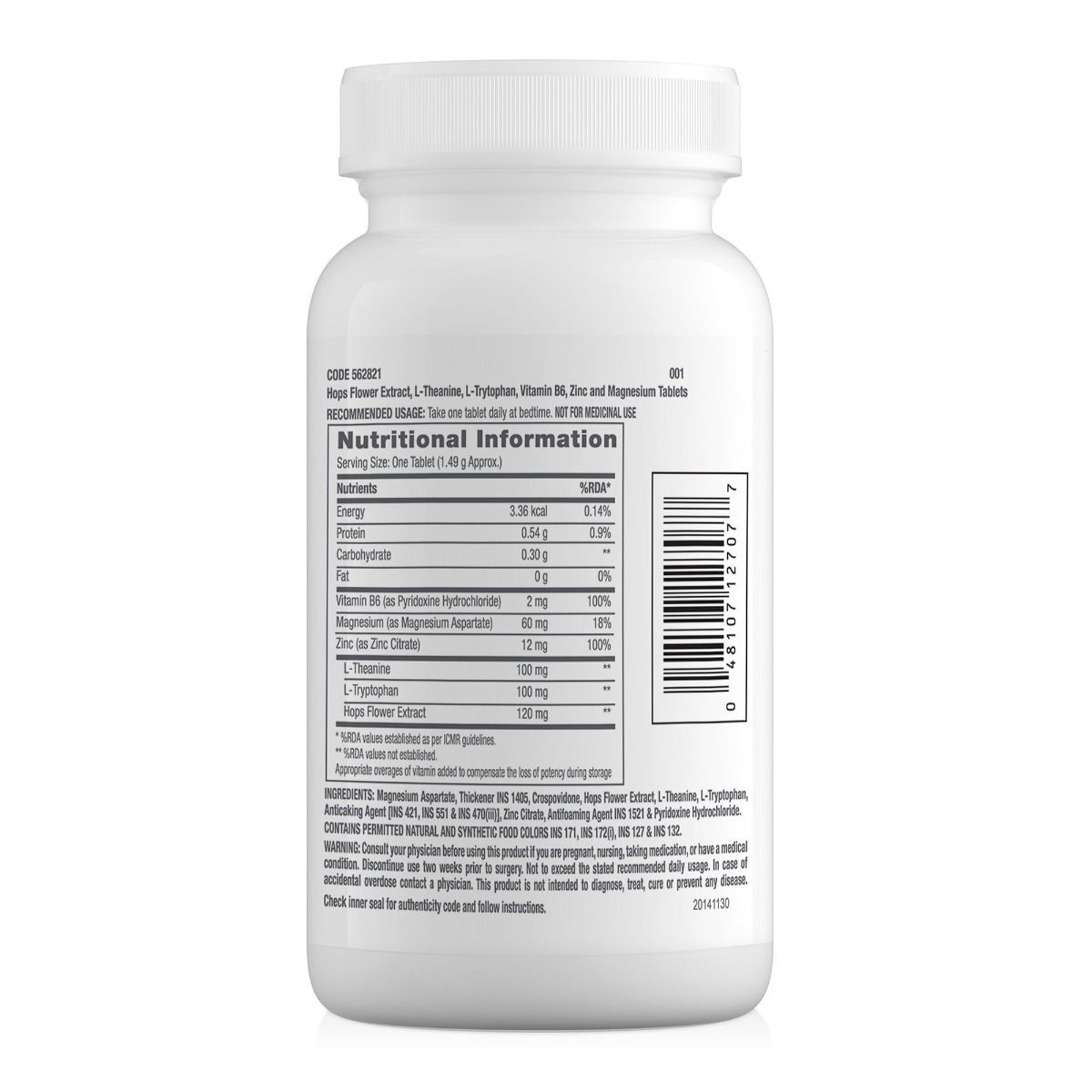 GNC Pro Performance Zinc Magnesium Amino (ZMA) Complex