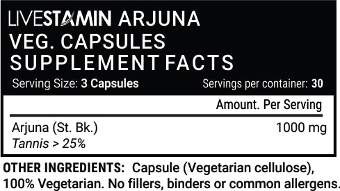 Livestamin Arjuna 60 Capsules - NutraC - Health &amp; Nutrition Store 