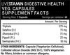 Livestamin Digestive Support 60 Capsules - NutraC - Health &amp; Nutrition Store 