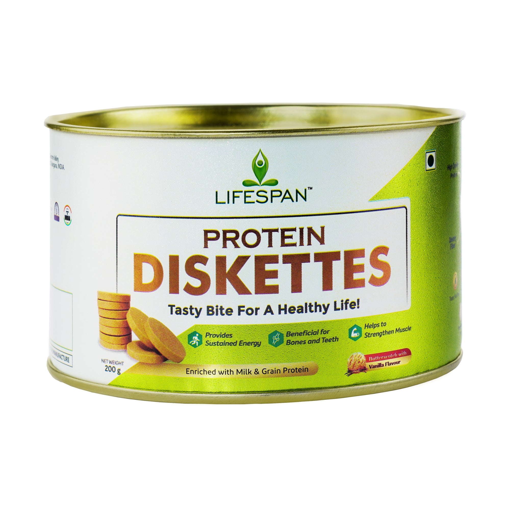 Lifespan Vanilla Diskette 200g - NutraC - Health &amp; Nutrition Store 