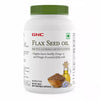 GNC Flax Seed Oil Capsules - Contains Both Omega 3 And Omega 6 Fatty Acids - 180 Soft Vegetable Capsules - NutraC - Health &amp; Nutrition Store 
