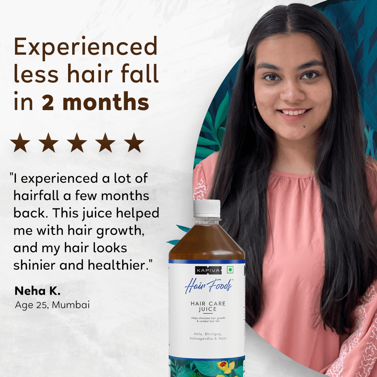 kapiva Hair Care Juice Hair Fall Control Hair Growth NutraC