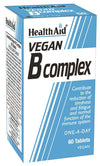 HealthAid Vegan B Complex-60 Tablets - NutraC - Health &amp; Nutrition Store 