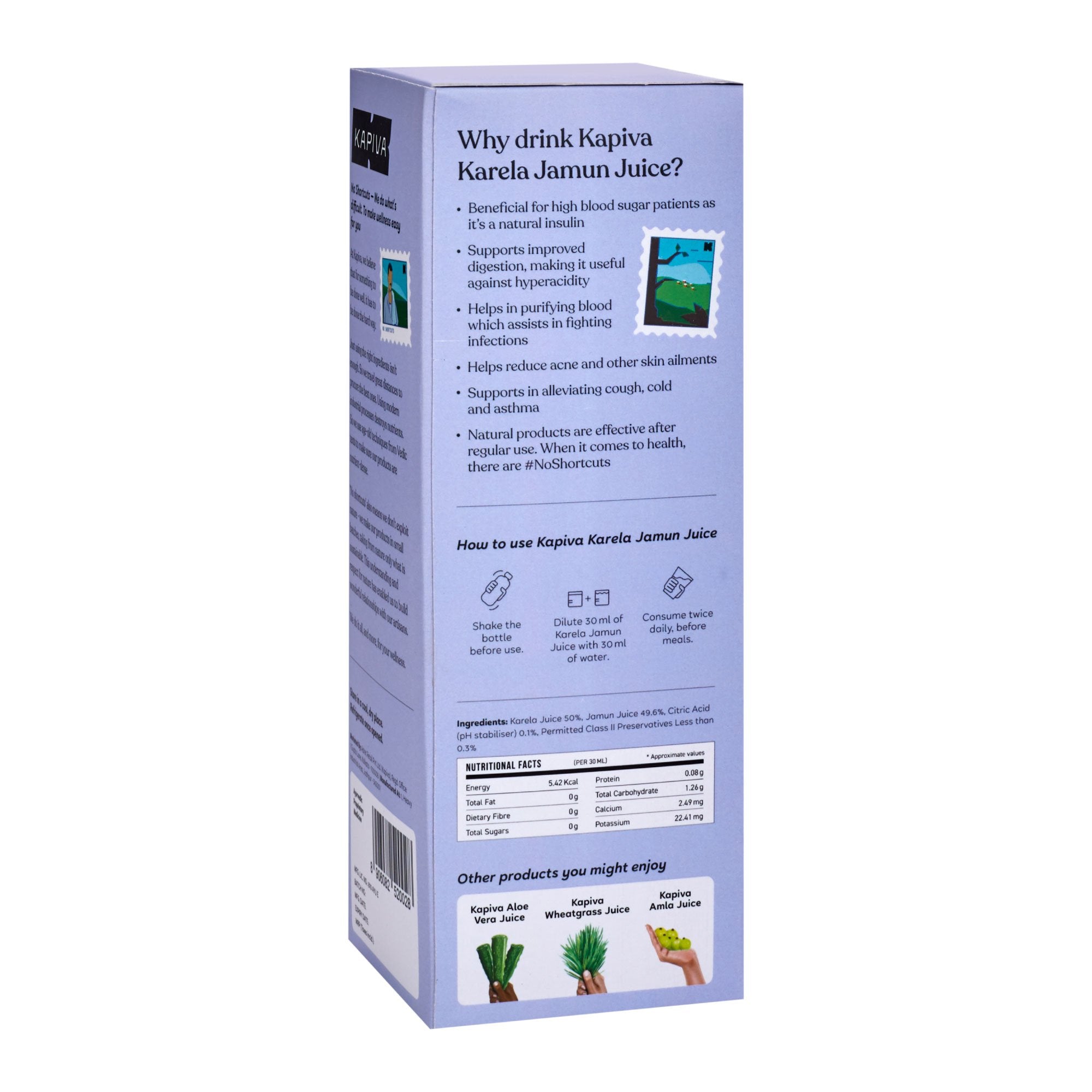 KAPIVA KARELA JAMUN JUICE 1 L - NutraC - Health &amp; Nutrition Store 