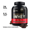 Optimum Nutrition (ON) Gold Standard 100% Whey Protein Powder - 5 lbs, 2.27 kg (Double Rich Chocolate), Primary Source Isolate