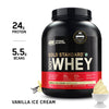 Optimum Nutrition (ON) Gold Standard 100% Whey Protein Powder - 5 lbs, 2.27 kg (Vanilla Ice Cream)