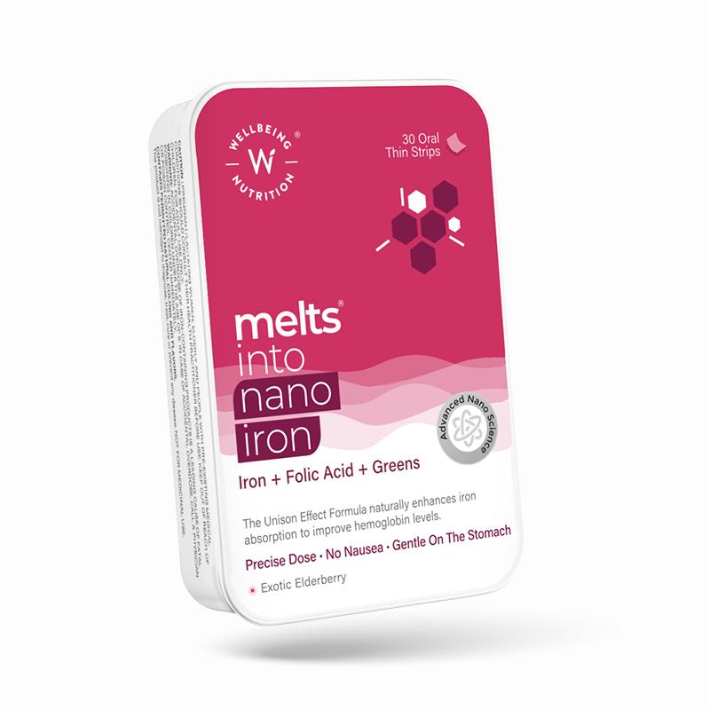 Wellbeing Melts Nano Iron 30 Strips