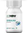 Lifenow Spirulina 500mg, 60 Vegetarian Capsules, Green Super Food For Digestion - NutraC - Health &amp; Nutrition Store 