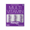 Fast&amp;Up Vitalize Mutivitamin Supplements, One daily with Natural Beetroot Extract for Men and Women - 60 Effervescent Tablets - Orange Flavour