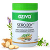 OZiva Sero.D3+ (Serotonin boosters with Vitamin D3, Brahmi &amp; Ginseng Extract) for Stress &amp; Anxiety Relief, 60 Veg Capsules - NutraC - Health &amp; Nutrition Store 