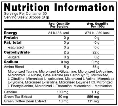 Optimum Nutrition (ON) Amino Energy - Pre Workout, Amino Acids, Green Coffee Extract, Energy Powder BCAA  (270 g, Pineapple)