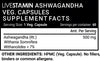 Livestamin Ashwagandha 60 Capsules - NutraC - Health &amp; Nutrition Store 