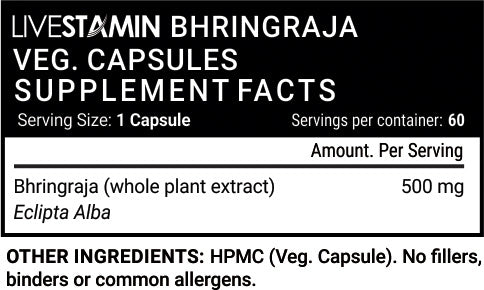 Livestamin Bhringraja 60 Capsules - NutraC - Health &amp; Nutrition Store 