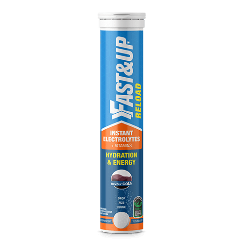 Fast&amp;Up Reload Electrolytes Energy Hydration Sports Drink - 20 Effervescent Tablets - Cola Flavor