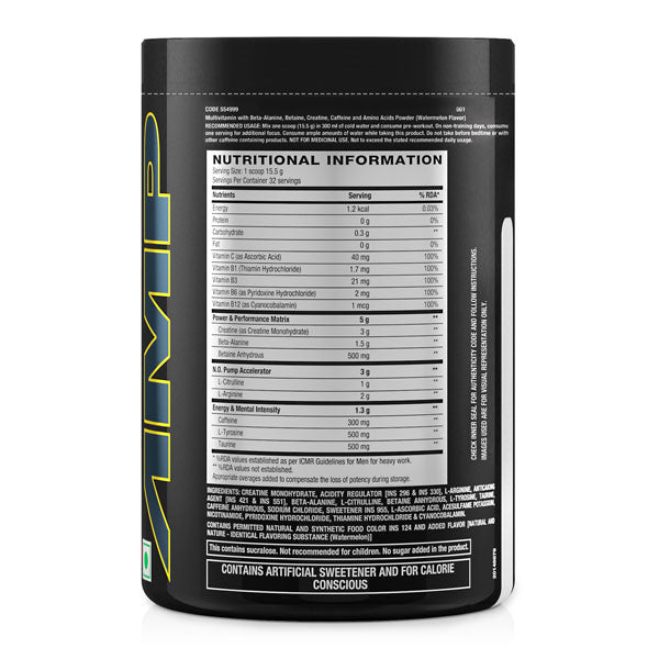 GNC Pro Performance AMP Gold Series Ultra Rush - 500gm (Watermelon) 30 Serving