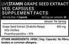 Livestamin Grape Seed Extract 60 Capsules - NutraC - Health &amp; Nutrition Store 