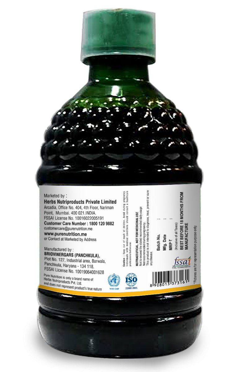 Pure Nutrition Noni Gold Liquid for Healthy Life Style - 400ML - NutraC - Health &amp; Nutrition Store 