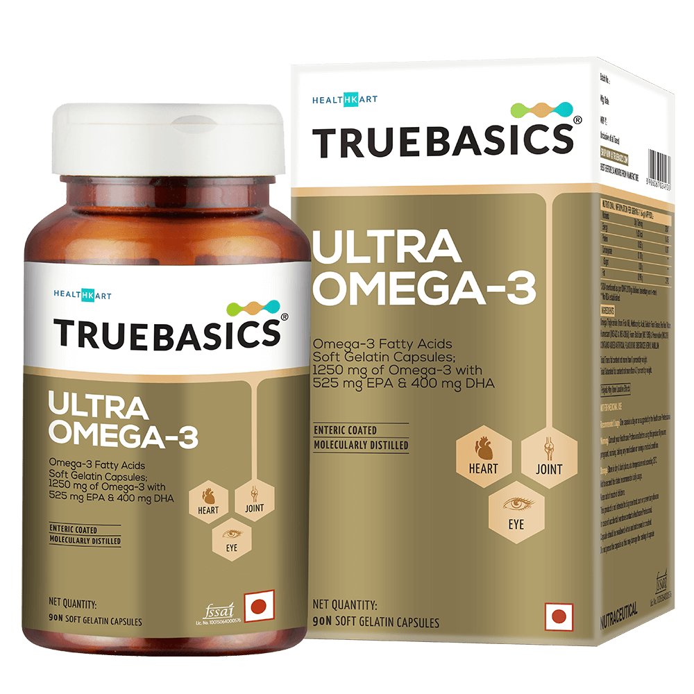 TrueBasics Ultra Omega-3, 90 capsules