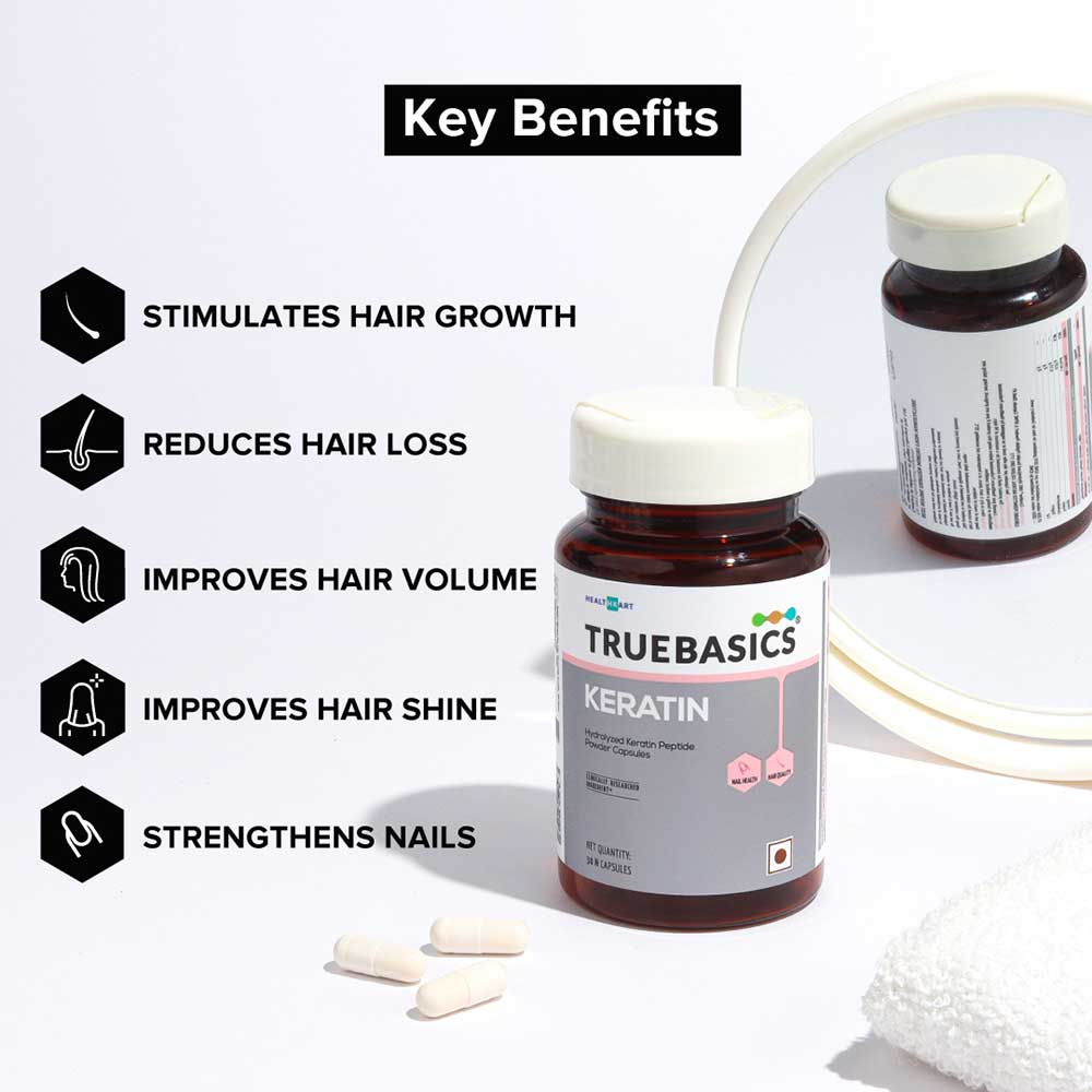TrueBasics Keratin,30 capsules