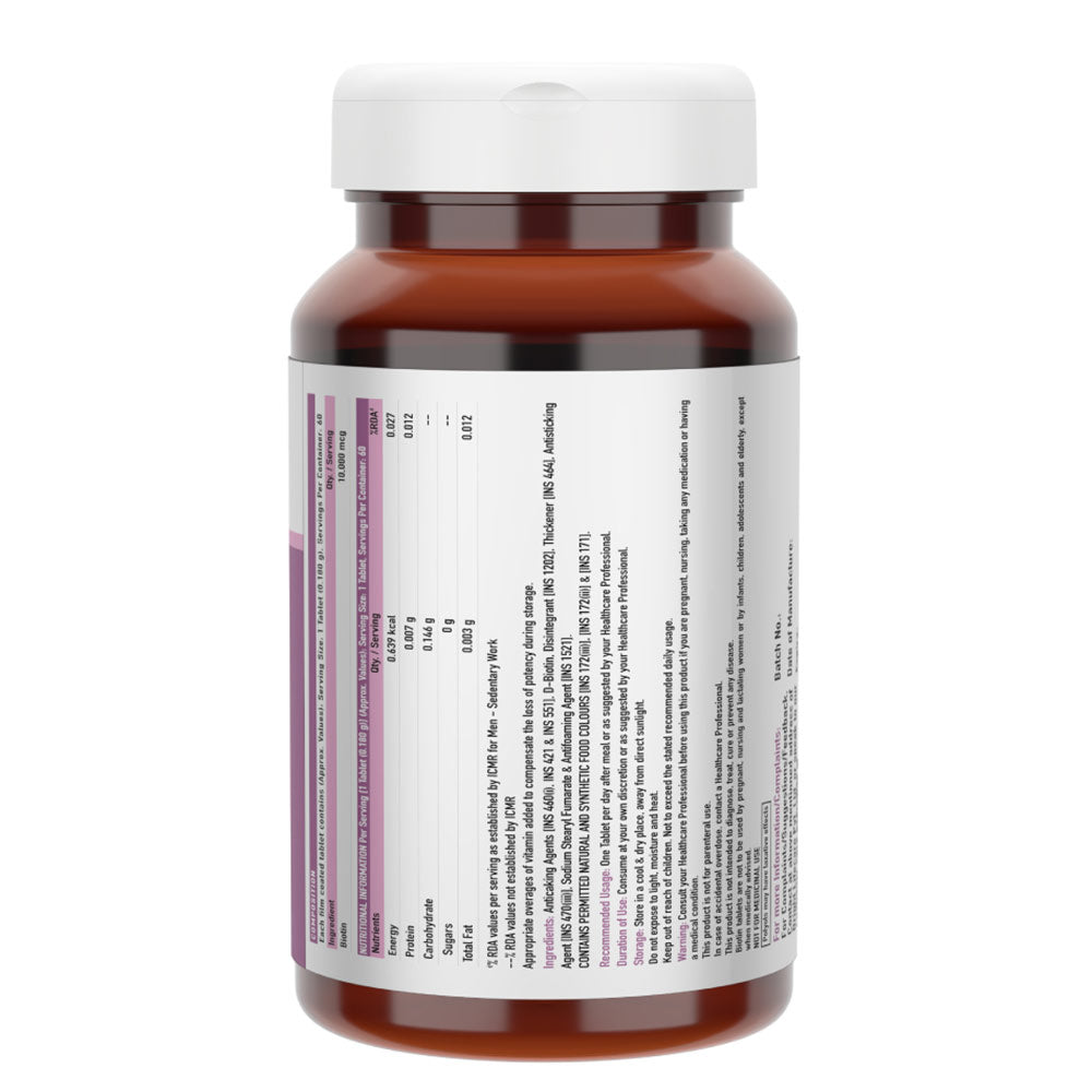 TrueBasics Biotin 10000 mcg, 60 tablet(s),
