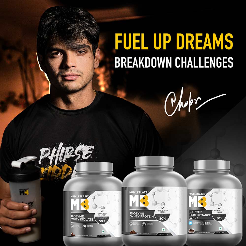 MuscleBlaze Biozyme Whey Protein, 2 kg (4.4 lb), Rich Milk Chocolate