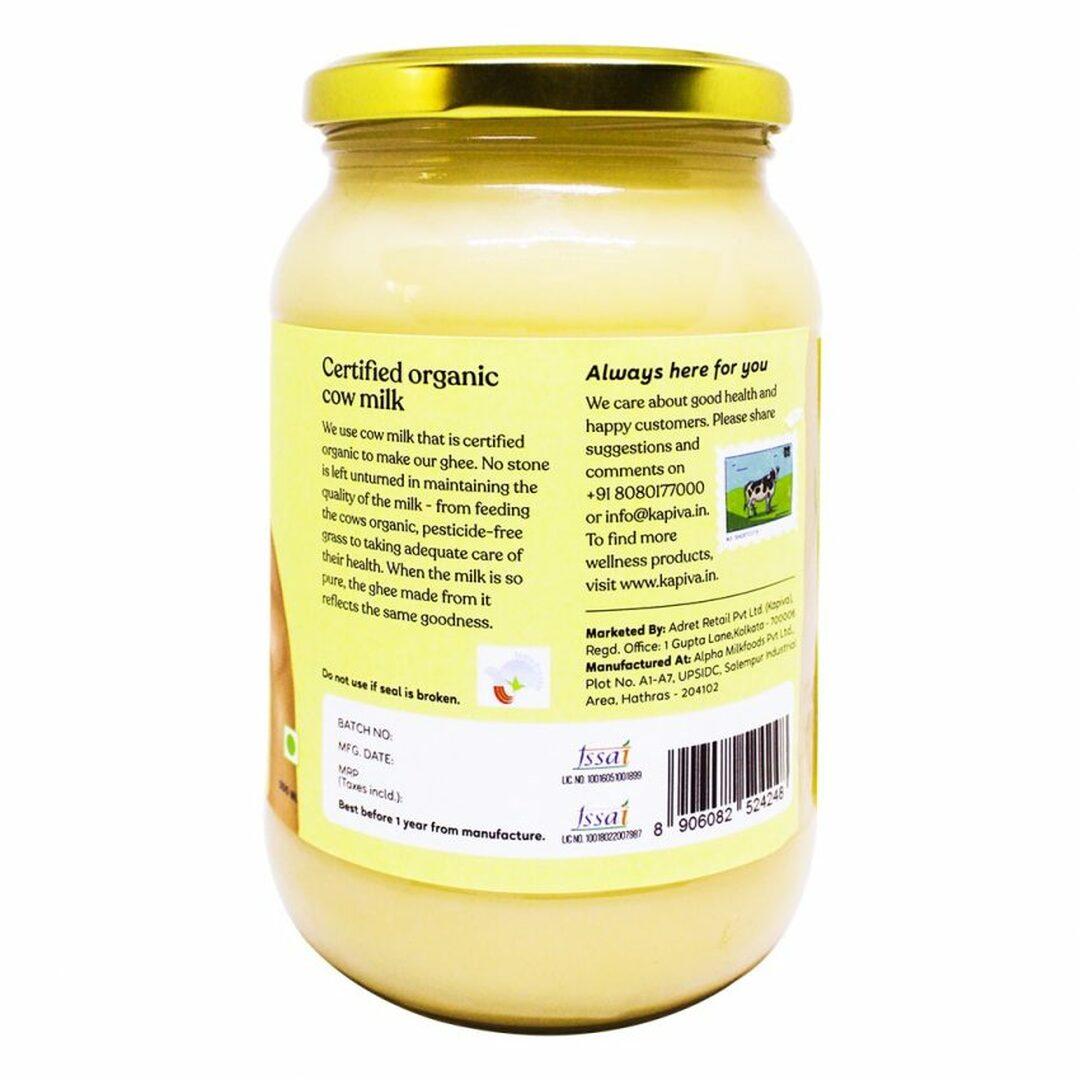 Kapiva Organic Cow Ghee 500ml